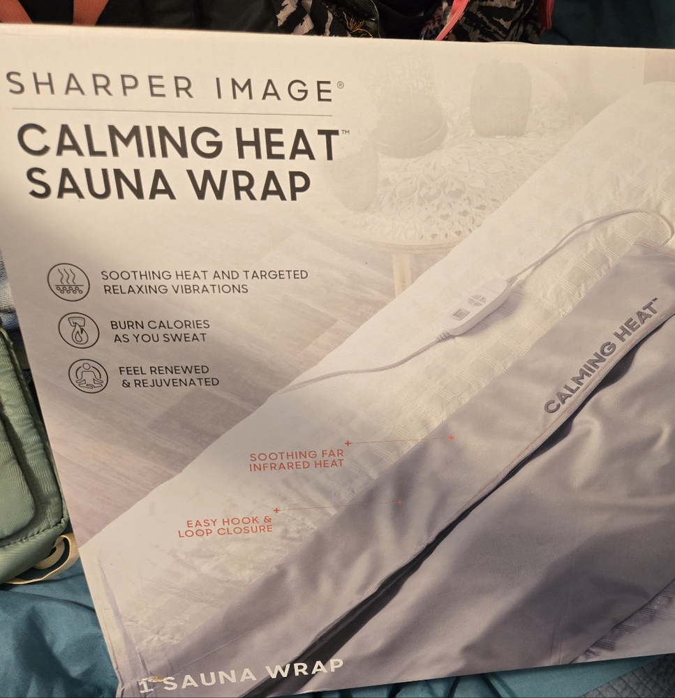 Sharper Image Gray Heated Blanket Plush Full-Body Comfort